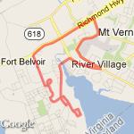 Fort Belvoir  route map