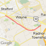 Radnor Trail [Conestoga Str] route map