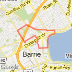 6.31km with hills route map