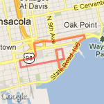 McGuire's St. Pattys Day 5K route map