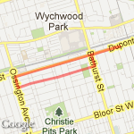 along dupont route map