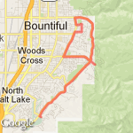 Ridge Relay Race route map