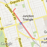 School Bike Path route map