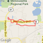 Pasiley Park Run route map