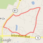 Longacres/Galpin route map