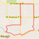 Street/Trail run route map