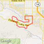 South & North of Lake Elizabeth rd. Street/Trail route map