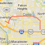 five mile como lake route map