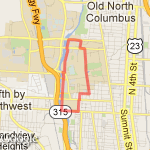 Ohio State University 3.41 miles route map