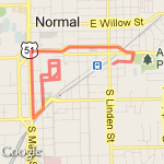 3 mile to rec route map