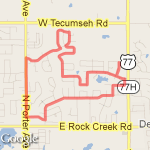 3.75 miles route map