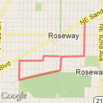 Park and End of Golf Course route map