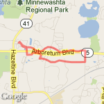 Audobon Route-4 route map