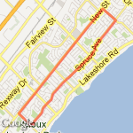 5.9mile/9.5km run route map