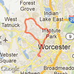 7.5+ route- Park, Salisbury, Moreland Pleasant route map