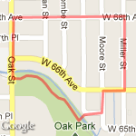 oak park route map