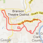 Branson 9 route map