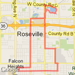 Roseville 8 route map