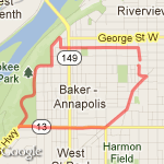 Cherokee park loop route map