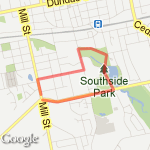 3K park run route map