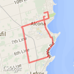 15.87km For Janet  route map