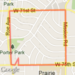PV 2-mi Loop route map