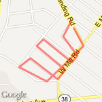 Neighborhood route map
