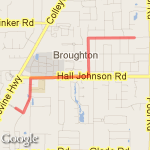 Luke's 3mi route map