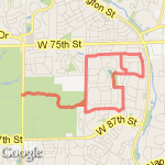 5k Route + Praire route map