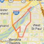 10 Miler route map