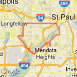 The Big one route map