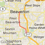 Nimbue to Hall route map