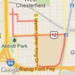 Chicago State route map