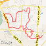 9 Mile Run - Ashley Creek route map