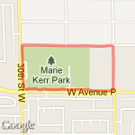 Kerr-O12 lap route map