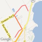 To the Mall route map