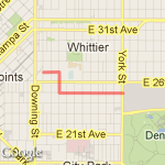 home to city park route map