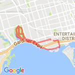 23 km hilly route map