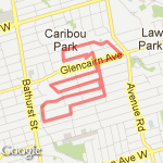 Coldstream-Cortleigh Park-Gklengrove route map
