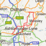 ashton mossley droylsden loop route map