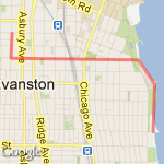 Ricky Byrdsong Race route map