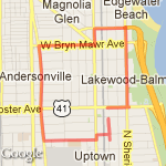 Edgewater off the Lake Route route map