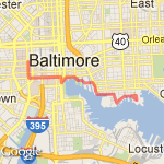 Fells Point route map