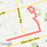 Lawrence Park  route map