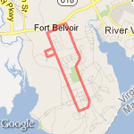 Friday Pt Run route map