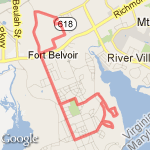 Fort Belvoir route map