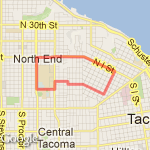 A Little Over a 5k route map