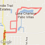 Lake Charlene route map