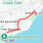 TO the Running room route map