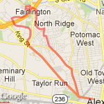 Rooster Run route map